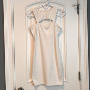 Cream body con dress